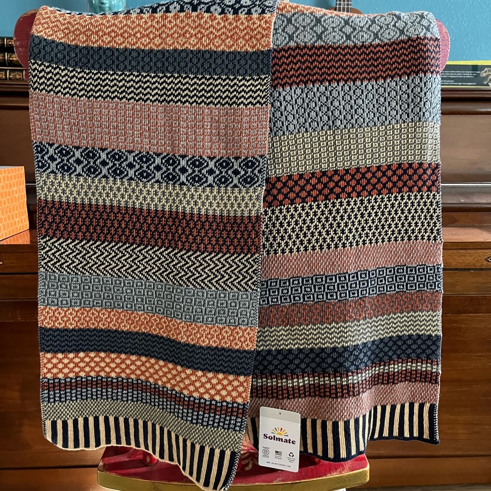 Recycled fabric scarf- Incredibly soft with amazing hand feel and weight.